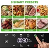 image:imageNutriChef 58 Quart Air Fryer  Glass Airfryer with 8in1 Digital Presets  Stainless Steel Fryer Design  Glass Fry Bowl with FlipUp Safety Shield  Compact AirFryer for Even Cooking  BlackWhite