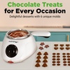image:imageNutriChef Electric Fondue Pot  25W Chocolate Melting Warmer  88 Oz Capacity  Keep Warm Dipping Function amp Removable Pot  Perfect for Melting Chocolate Butter amp Cheese  WhiteOne Size