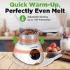 image:imageNutriChef Electric Fondue Pot  25W Chocolate Melting Warmer  88 Oz Capacity  Keep Warm Dipping Function amp Removable Pot  Perfect for Melting Chocolate Butter amp Cheese  WhiteOne Size