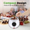 image:imageNutriChef Electric Fondue Pot  25W Chocolate Melting Warmer  88 Oz Capacity  Keep Warm Dipping Function amp Removable Pot  Perfect for Melting Chocolate Butter amp Cheese  WhiteOne Size