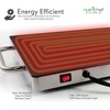 image:imageNutriChef Electric Hot Plate Tray Dish Warmer with Black Glass Top  Ideal for Home Buffets Parties Kitchens amp Restaurants  Warming Tray for Food  Tortilla Warmer  Dimensions 165 x 11