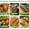 image:imageNutriChef Horizontal Rotating Shawarma Oven  Rotisserie Shawarma amp Kebab Machine  Includes Large 224 Quart Capacity 3Hour Timer amp 6 Kebab Skewers  Ideal for ChickenTurkey amp Lamb  Black