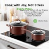 image:imageNutriChef Non Stick Cookware with Baking Pans Set 20 Piece  Complete kitchen set with pots pans bakeware utensils and tempered glass lids in durable aluminum with easyclean designBrown