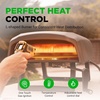 image:imageNutriChef Outdoor Pizza Oven with 360 Rotating Pizza Stone  Adjustable Heat Control Dial Includes Pizza Peel Stone amp Regulator with Hose  Cooks 12 Pizza in 60 seconds  252 x 161 x 14 INShort Handle