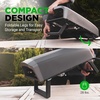 image:imageNutriChef Outdoor Pizza Oven with 360 Rotating Pizza Stone  Cooks 12 Pizza in 60 seconds  Adjustable Heat Control Dial Includes Pizza Peel Stone amp Regulator with Hose  Short HandleLong Handle