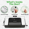 image:imageNutriChef Premium Vacuum Sealer Machine Automatic Powerful Food Vacuum Sealer Machine with Bags Touchscreen Cutter amp MultiModes for Dry Moist amp Soft Food Storage Prep and Sous Vide CookingBlackSilver