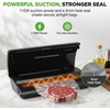 image:imageNutriChef Premium Vacuum Sealer Machine Automatic Powerful Food Vacuum Sealer Machine with Bags Touchscreen Cutter amp MultiModes for Dry Moist amp Soft Food Storage Prep and Sous Vide CookingSilverBlack