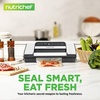 image:imageNutriChef Premium Vacuum Sealer Machine Automatic Powerful Food Vacuum Sealer Machine with Bags Touchscreen Cutter amp MultiModes for Dry Moist amp Soft Food Storage Prep and Sous Vide CookingSilverBlack