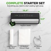 image:imageNutriChef Premium Vacuum Sealer Machine Automatic Powerful Food Vacuum Sealer Machine with Bags Touchscreen Cutter amp MultiModes for Dry Moist amp Soft Food Storage Prep and Sous Vide CookingSilverBlack