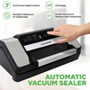 image:imageNutriChef Premium Vacuum Sealer Machine Automatic Powerful Food Vacuum Sealer Machine with Bags Touchscreen Cutter amp MultiModes for Dry Moist amp Soft Food Storage Prep and Sous Vide CookingSilverBlack