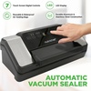 image:imageNutriChef Premium Vacuum Sealer Machine Automatic Powerful Food Vacuum Sealer Machine with Bags Touchscreen Cutter amp MultiModes for Dry Moist amp Soft Food Storage Prep and Sous Vide CookingBlackSilver