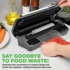 image:imageNutriChef Premium Vacuum Sealer Machine Automatic Powerful Food Vacuum Sealer Machine with Bags Touchscreen Cutter amp MultiModes for Dry Moist amp Soft Food Storage Prep and Sous Vide CookingSilverBlack