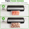 image:imageNutriChef Vacuum Sealer for Food  Automatic Electric Air Sealing Preserver System with Gentle and Normal Modes Roll Cutter Reusable Bags Meal Prep Storage Suitable for DryMoist FoodsBlackSilver