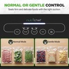 image:imageNutriChef Vacuum Sealer for Food  Automatic Electric Air Sealing Preserver System with Gentle and Normal Modes Roll Cutter Reusable Bags Meal Prep Storage Suitable for DryMoist FoodsBlack