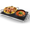 image:imageNutriChef Electric Hot Plate Tray Dish Warmer with Black Glass Top  Ideal for Home Buffets Parties Kitchens amp Restaurants  Warming Tray for Food  Tortilla Warmer  Dimensions 165 x 11