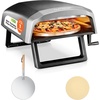 image:imageNutriChef Outdoor Pizza Oven with 360 Rotating Pizza Stone  Cooks 12 Pizza in 60 seconds  Adjustable Heat Control Dial Includes Pizza Peel Stone amp Regulator with Hose  Short HandleShort Handle