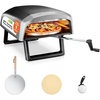 image:imageNutriChef Outdoor Pizza Oven with 360 Rotating Pizza Stone  Cooks 12 Pizza in 60 seconds  Adjustable Heat Control Dial Includes Pizza Peel Stone amp Regulator with Hose  Short HandleLong Handle