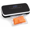 image:imageNutriChef Vacuum Sealer for Food  Automatic Electric Air Sealing Preserver System with Gentle and Normal Modes Roll Cutter Reusable Bags Meal Prep Storage Suitable for DryMoist FoodsBlack 2026 Edition