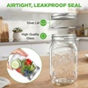image:imageNutriChef 16 oz Wide Mouth Mason Jars  12 Pcs Glass Food Storage Containers with Lids for Meal Prep Jam Honey amp Crafts  Reusable Canning Supplies12 Pack