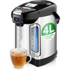 image:imageNutriChef Digital Water Boiler and Warmer  5L528 Qt Stainless Electric Hot Water Dispenser wLCD Display Rotating Base Keep Warm Auto Shut Off Safety Lock Instant Heating for Coffee amp Tea4 Liter