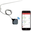 image:imageNutriChef Smart Bluetooth BBQ Grill Thermometer  Wireless Remote Alert iOS Android Phone WiFi App  Upgraded Stainless Probe Safe to Leave in Oven Outdoor Barbecue or Meat Smoker  NutriChef