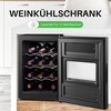 image:imageNutrichef 12 Bottle Slim Wine Fridge  Great for Both Red amp White Wines  Adjustable Temperature 41F to 64F  Ultra Quiet  Mini Wine Cooler For Home amp Office  Free Standing 18x13x20 IN  Black