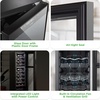 image:imageNutrichef 27 Bottle Wine Fridge  Dual Zone Adjustable Temperature Control 41F to 64F  Ultra Quiet  Wine Cooler For Home amp Office  FreeStanding 43x11x23 IN  Black
