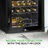 image:imageNutrichef 33 Bottle Wine Fridge  Dual Zone Wine Cooler  Adjustable Temperature Control 41F to 64F  Ultra Quiet Operation  Freestanding Wine Chiller for Home amp Office  33x19x17 IN