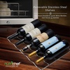 image:imageNutrichef 34 Bottle Wine Fridge  Single Zone Beverage Refrigerator with Adjustable Temperature 41F  64F Ultra Quiet Operation Wine Cooler for Home Office amp Kitchen Stainless Steel
