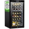 image:imageNutrichef 28 Bottle Wine Fridge  Dual Zone Wine Chiller  Adjustable Temperature 41F to 64F  Ultra Quiet Operation  Wine Cooler For Home amp Office  Free Standing 33x16x17 IN Black