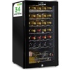 image:imageNutrichef 34 Bottle Wine Fridge  Single Zone Wine Chiller Great for both Red amp White Wines  Adjustable Temp 41F  64F  Ultra Quiet Operation  Wine Cooler for Home amp Office  33x19x17 IN Black