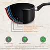image:imageNutriChef 13Piece Nonstick Kitchen Cookware SetPTFEPFOAPFOSFree Heat Resistant Kitchen Ware Pots Pan Set w SaucepanFrying PansCooking PotsCasseroleLids LadleFork StrainerBrown NCCWA13BRBlack