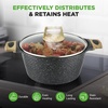 image:imageNutriChef 22Piece Black Marble NonStick Cookware and Bakeware Set  Professional Home Kitchen Collection with MultiSized Pots Pans and HeatResistant ToolsBlack