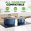image:imageNutriChef 22Piece Black Marble NonStick Cookware and Bakeware Set  Professional Home Kitchen Collection with MultiSized Pots Pans and HeatResistant ToolsBlue