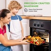 image:imageNutriChef 6Piece Baking Pan Set  PFOA PFOS PTFE Free Flexible Nonstick Golden Coating Carbon Steel Bakeware  Professional Home Kitchen Bake Cookie Sheet Stackable Tray wRed Silicone HandlesBlack
