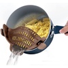 image:imageNutriChef 10 Durable Medium Fry PanNonStick HighQualified Cookware Induction PTFEPFOAPFOSFree Heat Resistant Lacquer Kitchen Ware Compatible with Models NCCW14S amp NCCW20S One Size BrownStrainer
