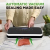 image:imageNutriChef Food Vacuum Sealer Machine Stainless Steel amp ABS Body Automatic Sealing System for Dry and Moist Foods LED Touch Controls Includes Bags Hose amp Roll Cutter 110W Suction Power 14x6Black