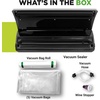 image:imageNutriChef Food Vacuum Sealer Machine Stainless Steel amp ABS Body Automatic Sealing System for Dry and Moist Foods LED Touch Controls Includes Bags Hose amp Roll Cutter 110W Suction Power 14x6Stainless Steel  Black