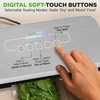 image:imageNutriChef Food Vacuum Sealer Machine Stainless Steel amp ABS Body Automatic Sealing System for Dry and Moist Foods LED Touch Controls Includes Bags Hose amp Roll Cutter 110W Suction Power 14x6Silver
