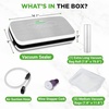 image:imageNutriChef Food Vacuum Sealer Machine Stainless Steel amp ABS Body Automatic Sealing System for Dry and Moist Foods LED Touch Controls Includes Bags Hose amp Roll Cutter 110W Suction Power 14x6Silver