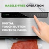 image:imageNutriChef Food Vacuum Sealer Machine Stainless Steel amp ABS Body Automatic Sealing System for Dry and Moist Foods LED Touch Controls Includes Bags Hose amp Roll Cutter 110W Suction Power 14x6Stainless Steel