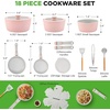 image:imageNutriChef 13Piece Nonstick Kitchen Cookware Set  Heat Resistant Kitchenware Pots And Pans Set wSaucepan Frying Pans Cooking Pots Casserole Lids Utensils  NCCWA13