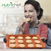 image:imageNutriChef 5 Piece Baking Pan Set Nonstick Carbon Steel Bakeware Pans Stackable Baking Trays Kitchen Bake Cookie Sheet for Oven with Silicone Handles PFOA PFOS PTFE Free