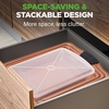 image:imageNutriChef 5 Piece Baking Pan Set Nonstick Carbon Steel Bakeware Pans Stackable Baking Trays Kitchen Bake Cookie Sheet for Oven with Silicone Handles PFOA PFOS PTFE Free