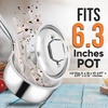image:imageNutrichef Stainless Steel Saucepan Lid  Sturdy and Durable StainResistant 3 Quart Kitchen Cookware Saucepot Lid w Handle  Works w Kitchenware Pots amp Pans Set Model NCSSX4515qt
