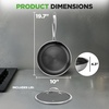 image:imageNutriChef 10 NonStick Stainless Steel Frying Pan with Lid Triply Stainless Steel Cookware Etched NonStick Coating Oven amp Induction Safe Premium Stainless Steel Frying Pan PFOAPFOS FreeStainless Steel