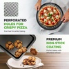 image:image10Piece Nonstick Bakeware Set  PFOA PFOS PTFE Free Food Grade Safe Carbon Steel Baking Tray Set  Oven Safe Up to 446F Pizza Loaf Muffin RoundSquare Pans Cookie Sheet Etc  NutriChef NCBS10SBlack