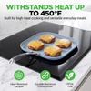 image:imageNutriChef 11Inch Square Griddle Pan  Nonstick with Induction Base  2layer nonstick coating riveted cast iron handle with silicone grip induction compatible PFOA and leadfreeSquare flat griddle pan blue