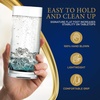 image:imageNutriChef 125oz Highball Drinking Glasses  Set of 2 Heavy Base Tall Tumbler Clear Glassware for Water Wine Beer Liquor Gin Cocktail Whiskey Juice Iced Coffee Mixed Drinks Dishwasher Safe