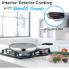 image:imageNutriChef 8 Small Fry Pan  PFOAPFOS Free Stainless Steel StainResistant Frying Pan Kitchen Cookware wDurable Ceramic NonStick Coating Silicone Wrap Handles  Works wModel NCSSS12